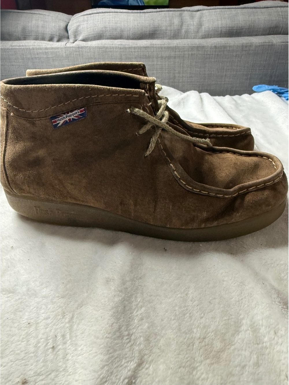 Hush Puppies Men's Brown Suede Chukka Boots Size 10